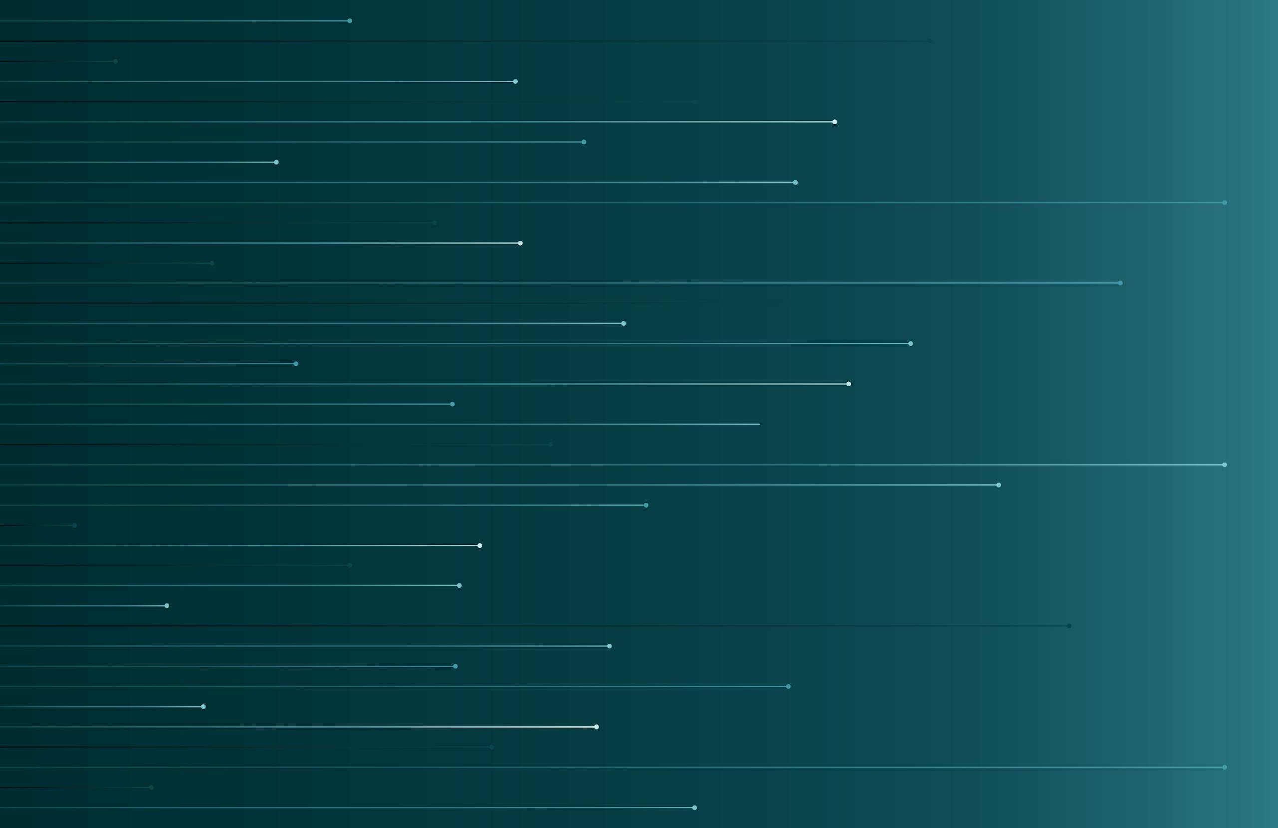 Graphic of lines implying motion on a teal background