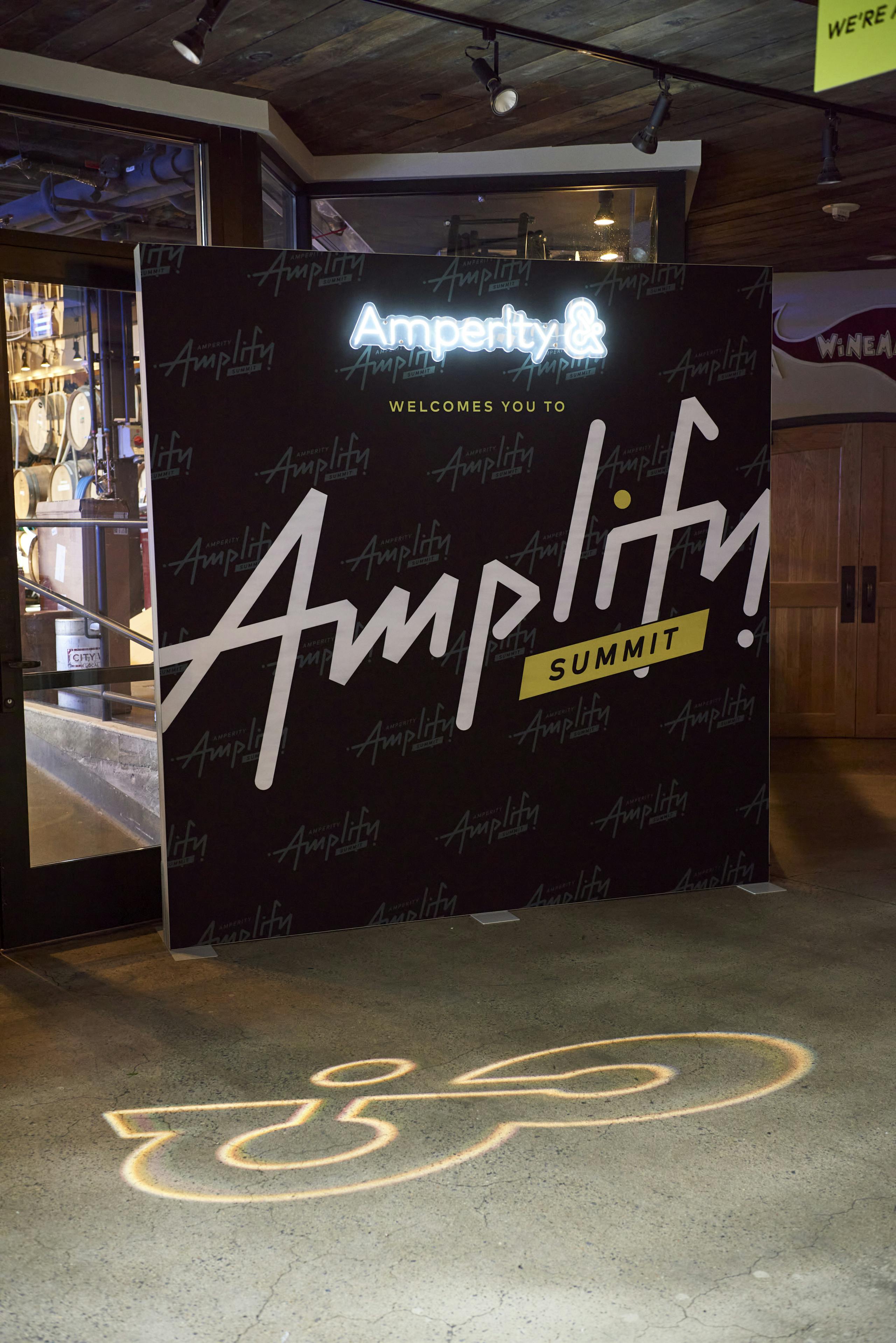 A photo of the entryway of Amplify Summit at City Winery