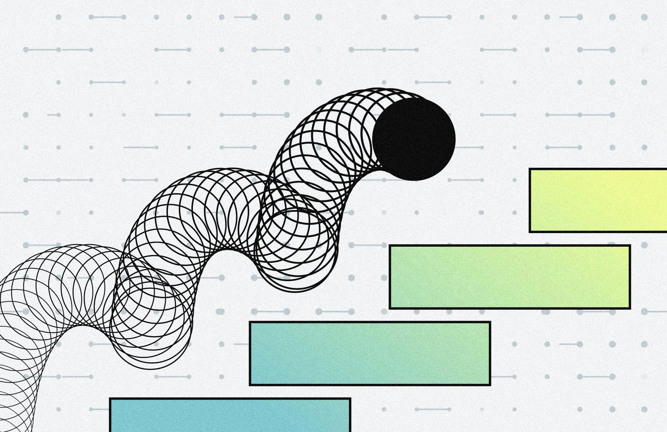 Image displays slinky going up the stairs.