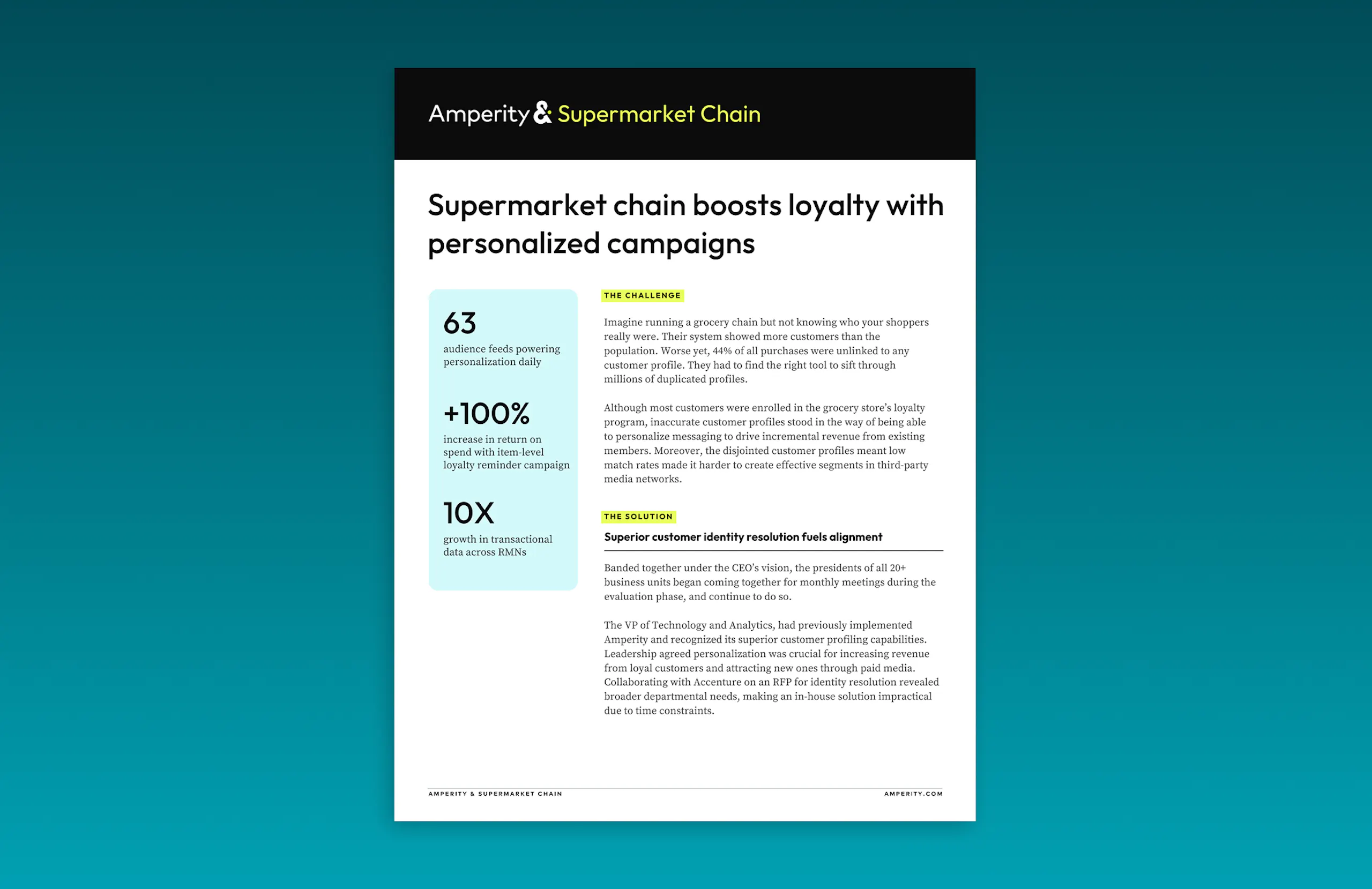 Supermarket chain case study PDF