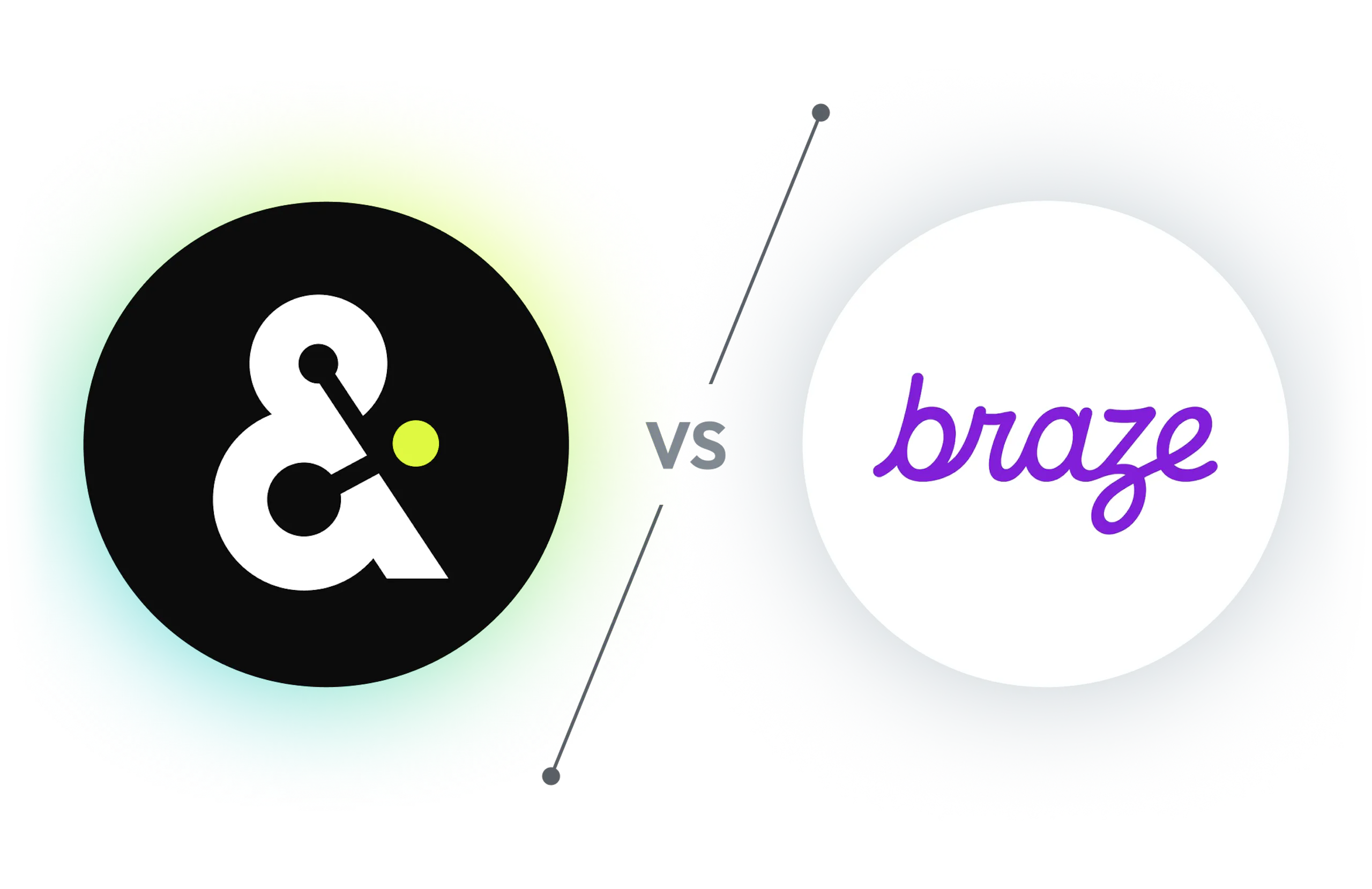 Amperity logo versus Braze logo