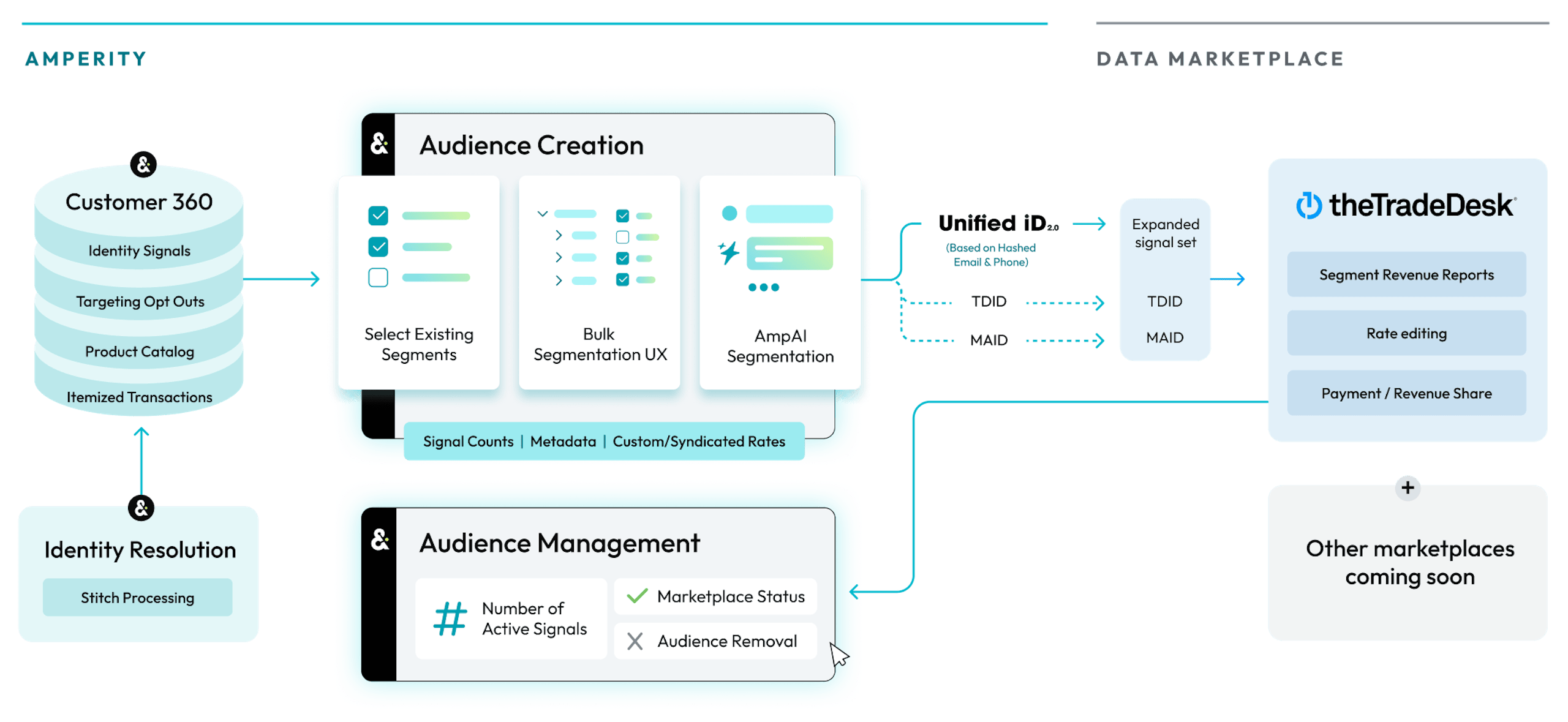 An audience monetization workflow.
