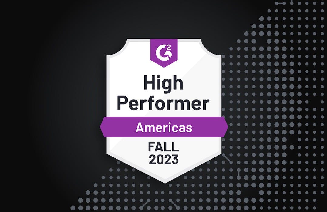  G2 Badge "High Performer Americas Fall 2023"