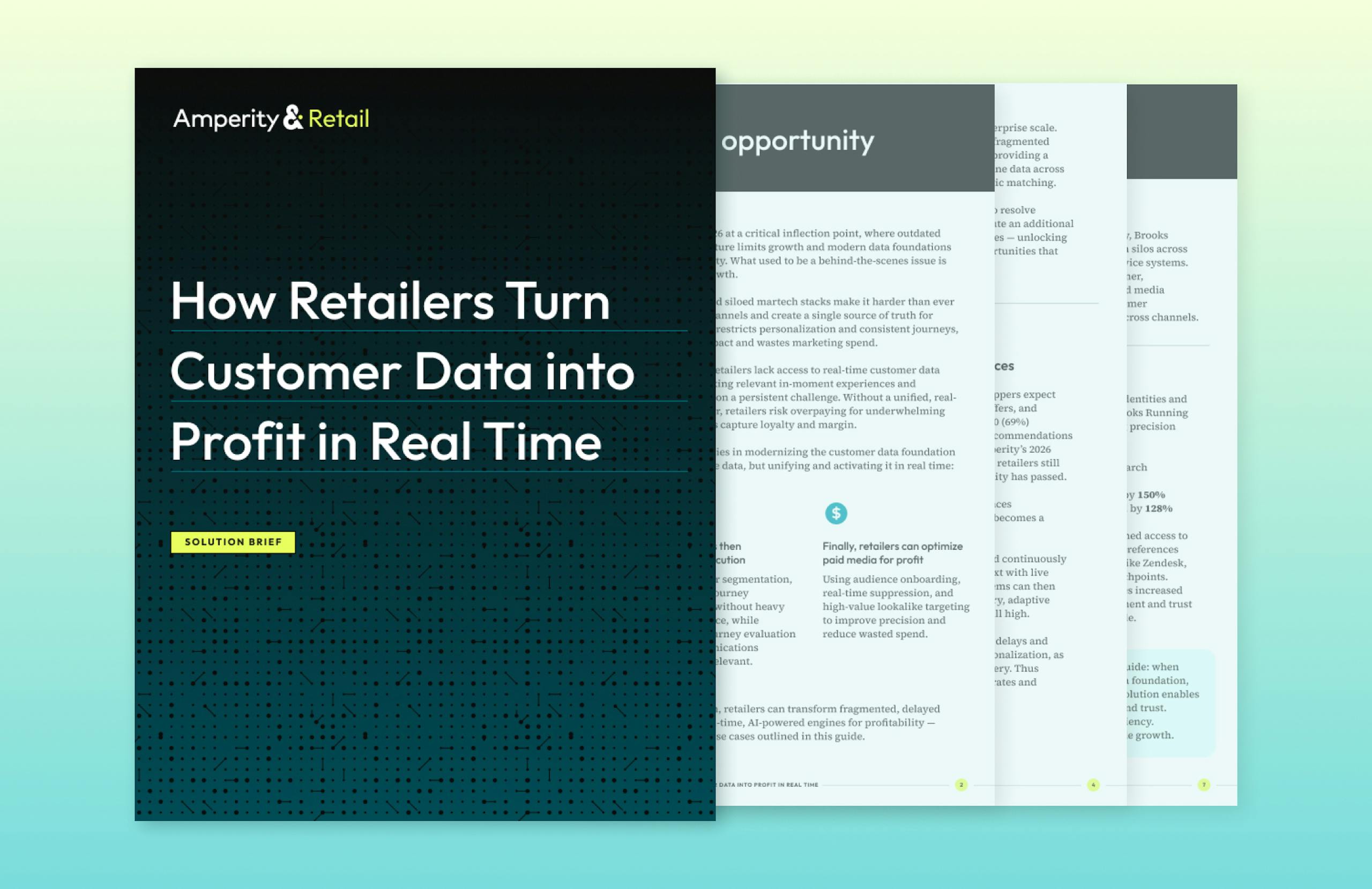 First two pages of guide "How Retailers Turn Customer Data into Profit in Real Time"