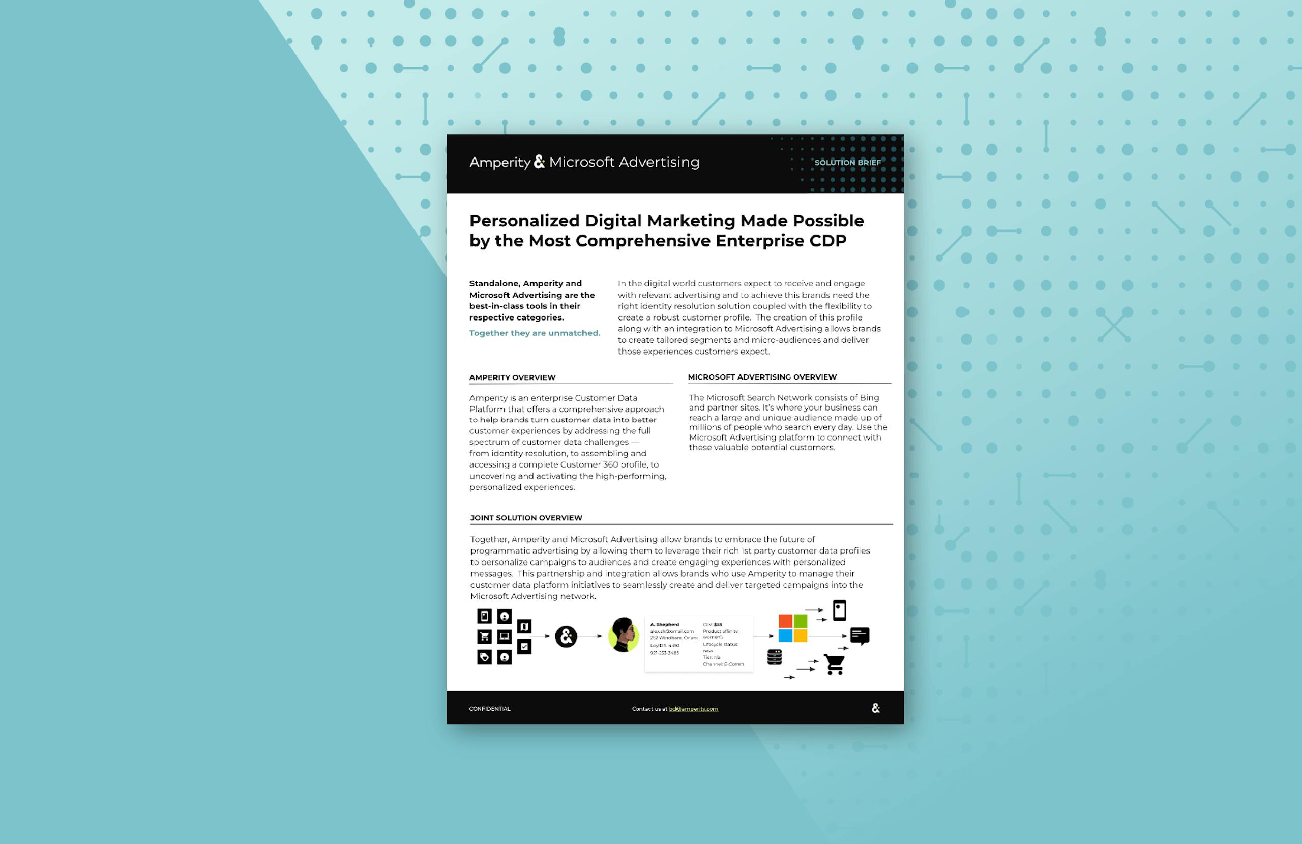 Screenshot of guide against a light blue data wave background