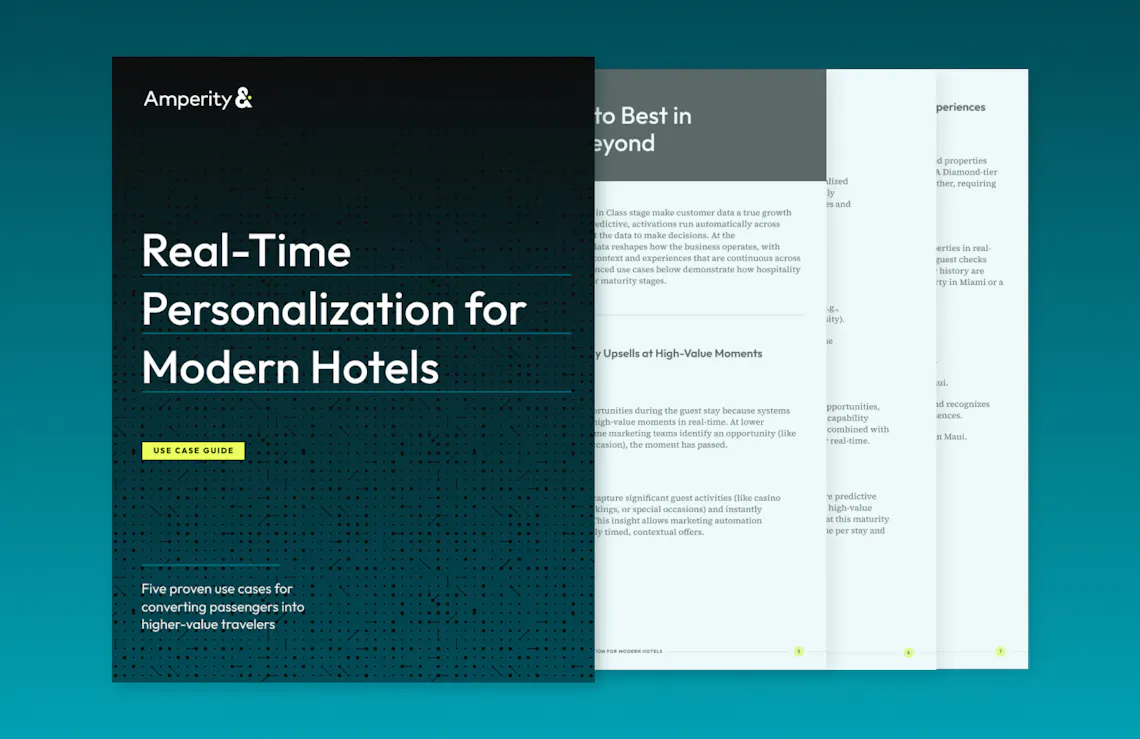Guest Personalization Interface Transform Every Stay With Real-Time Guest Personalization | Amperity