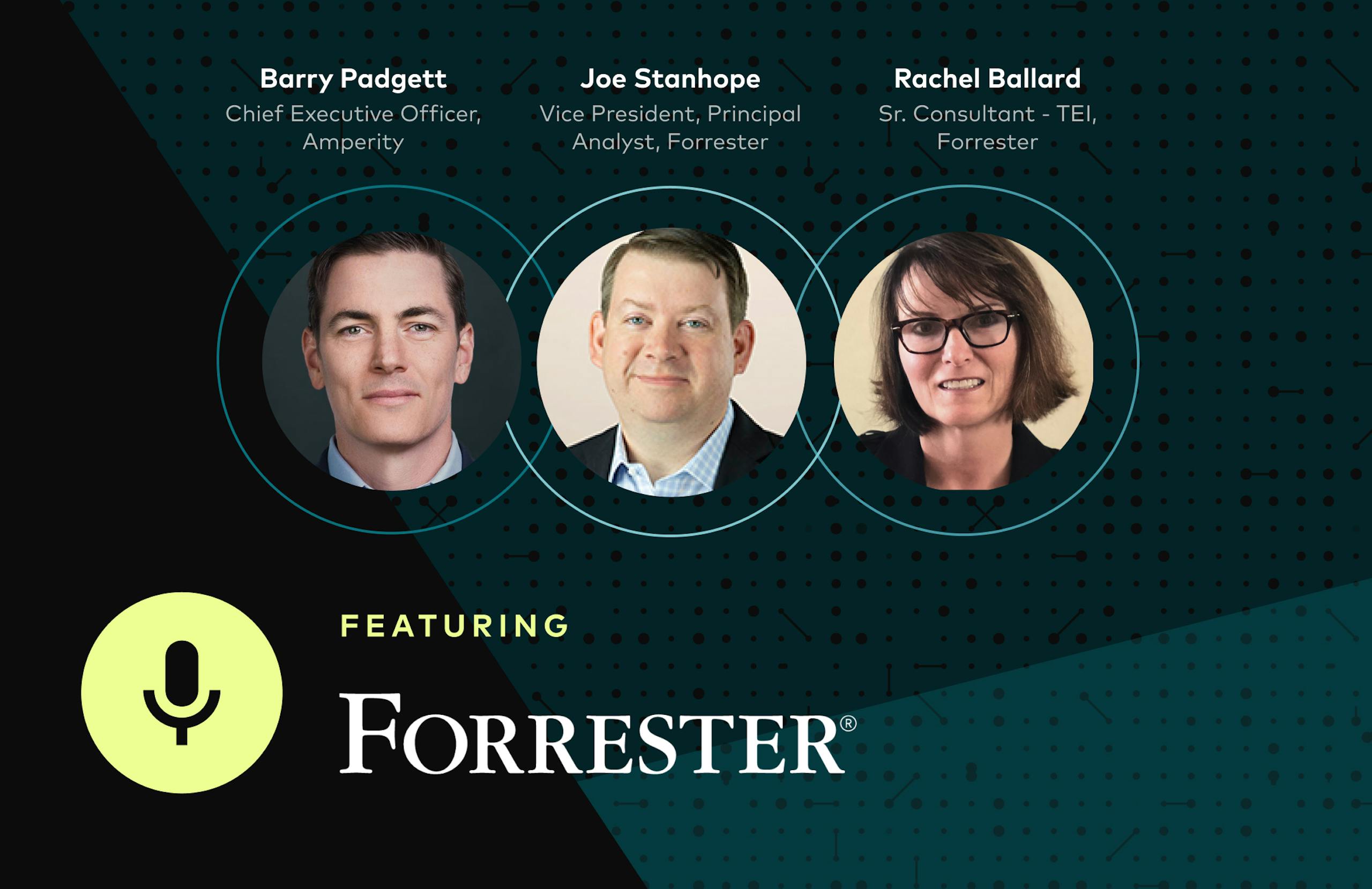 Webinar hero image for "Forrester TEI Study: How Amperity Delivered 505% ROI"
