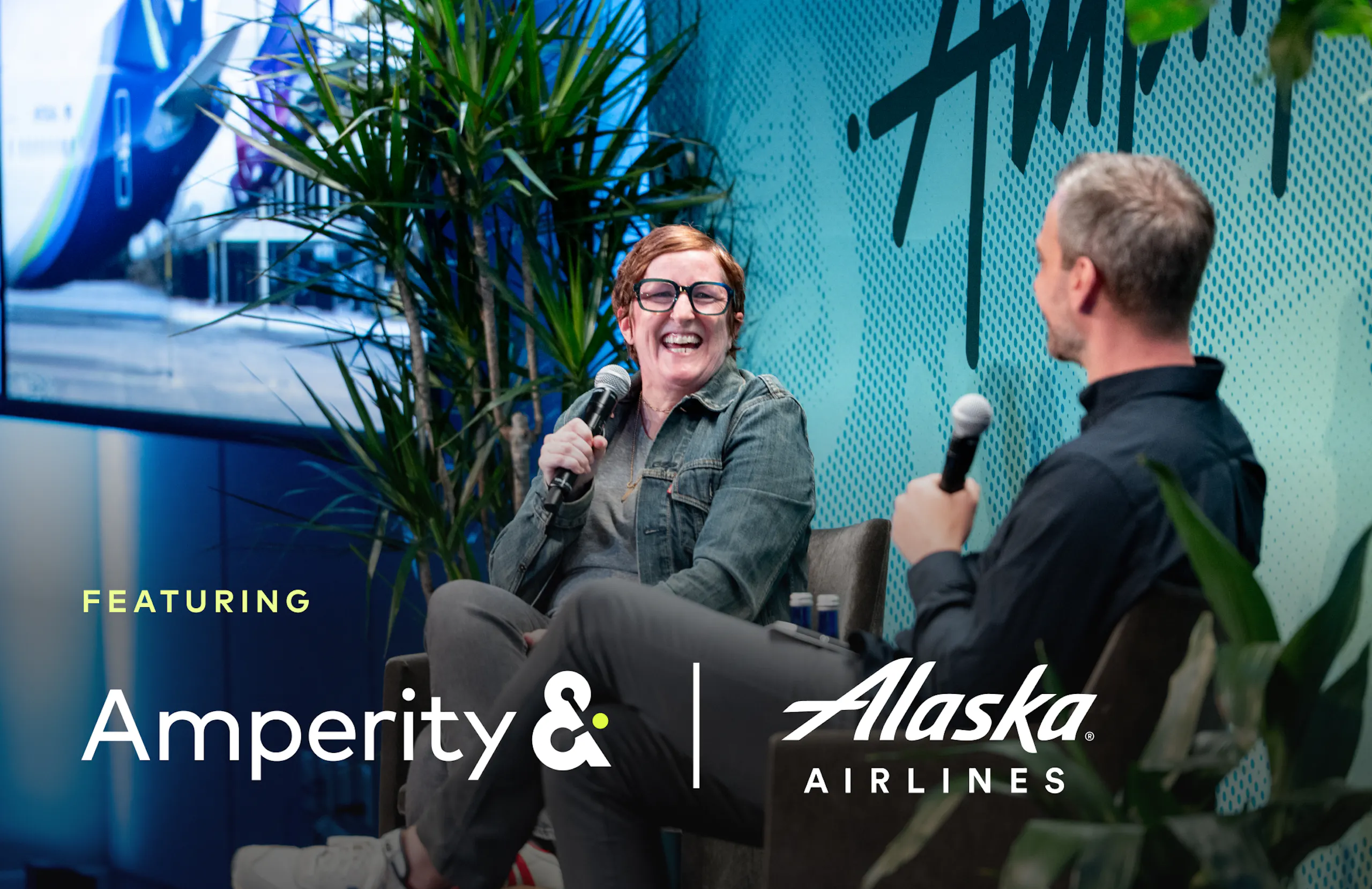 Lori Ho and Derek Slager onstage at Amplify 2026