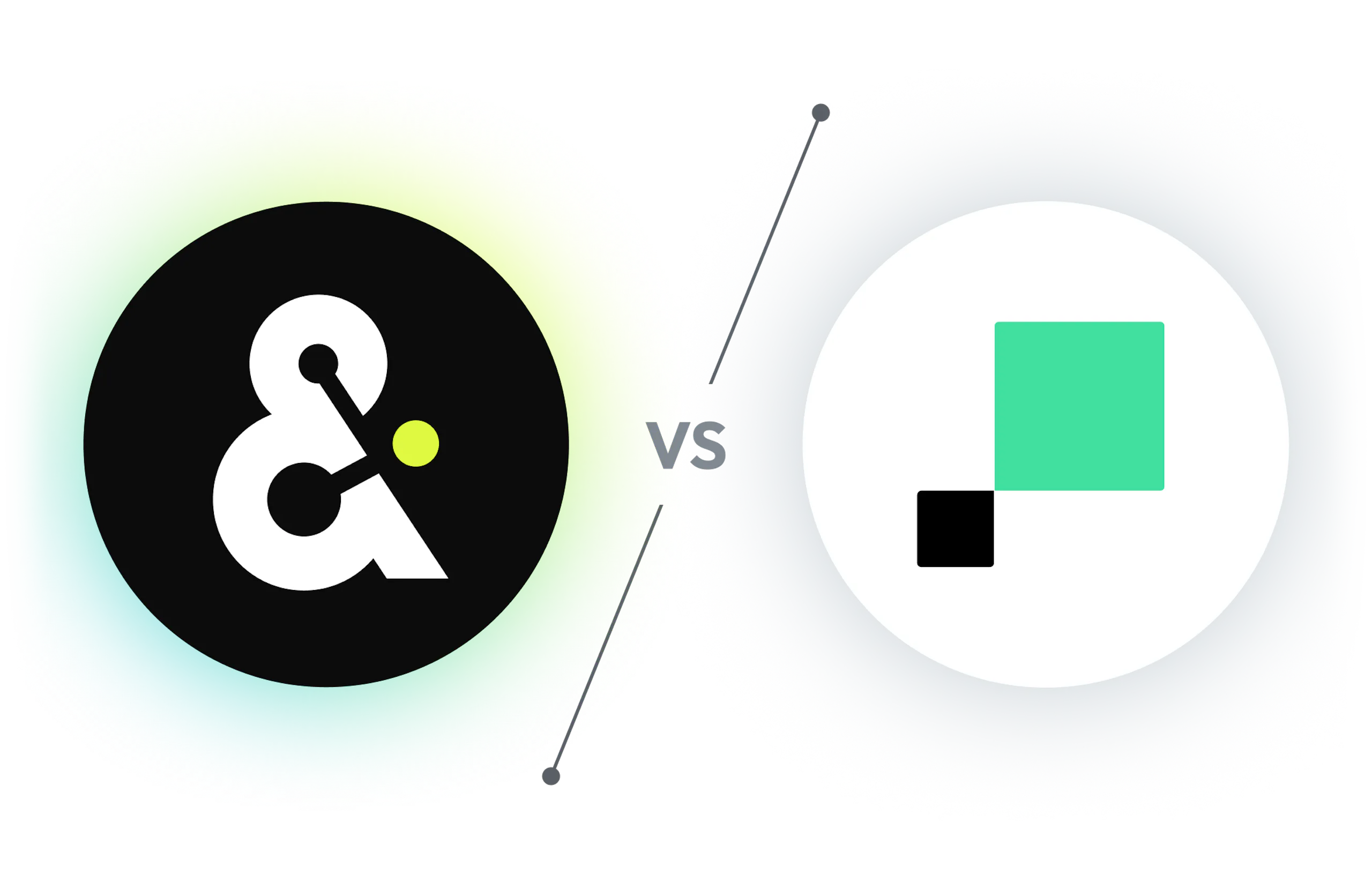 Amperity logo versus Hightouch logo