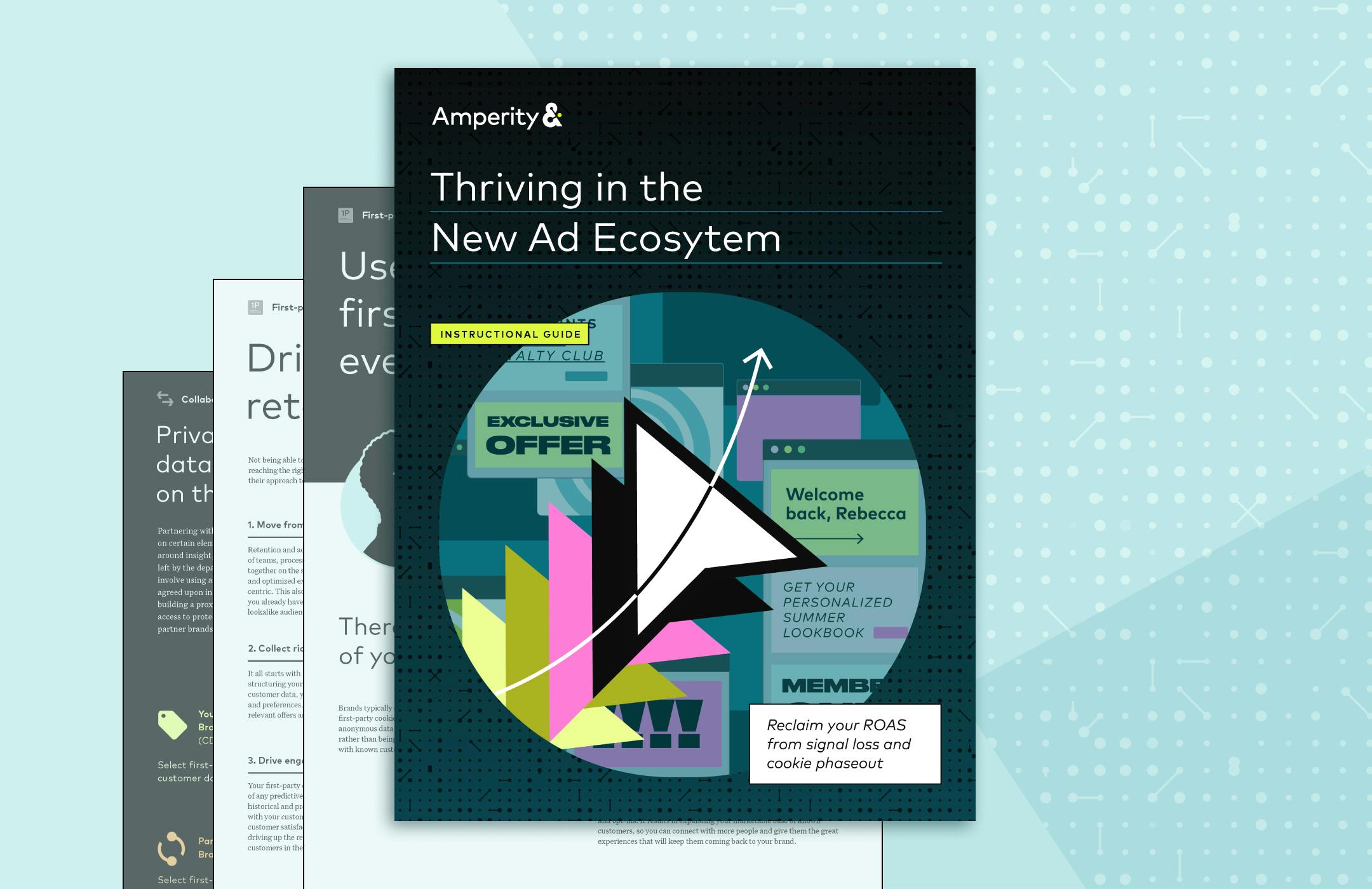 Cover of the guide "Thriving in the New Ad Ecosystem"
