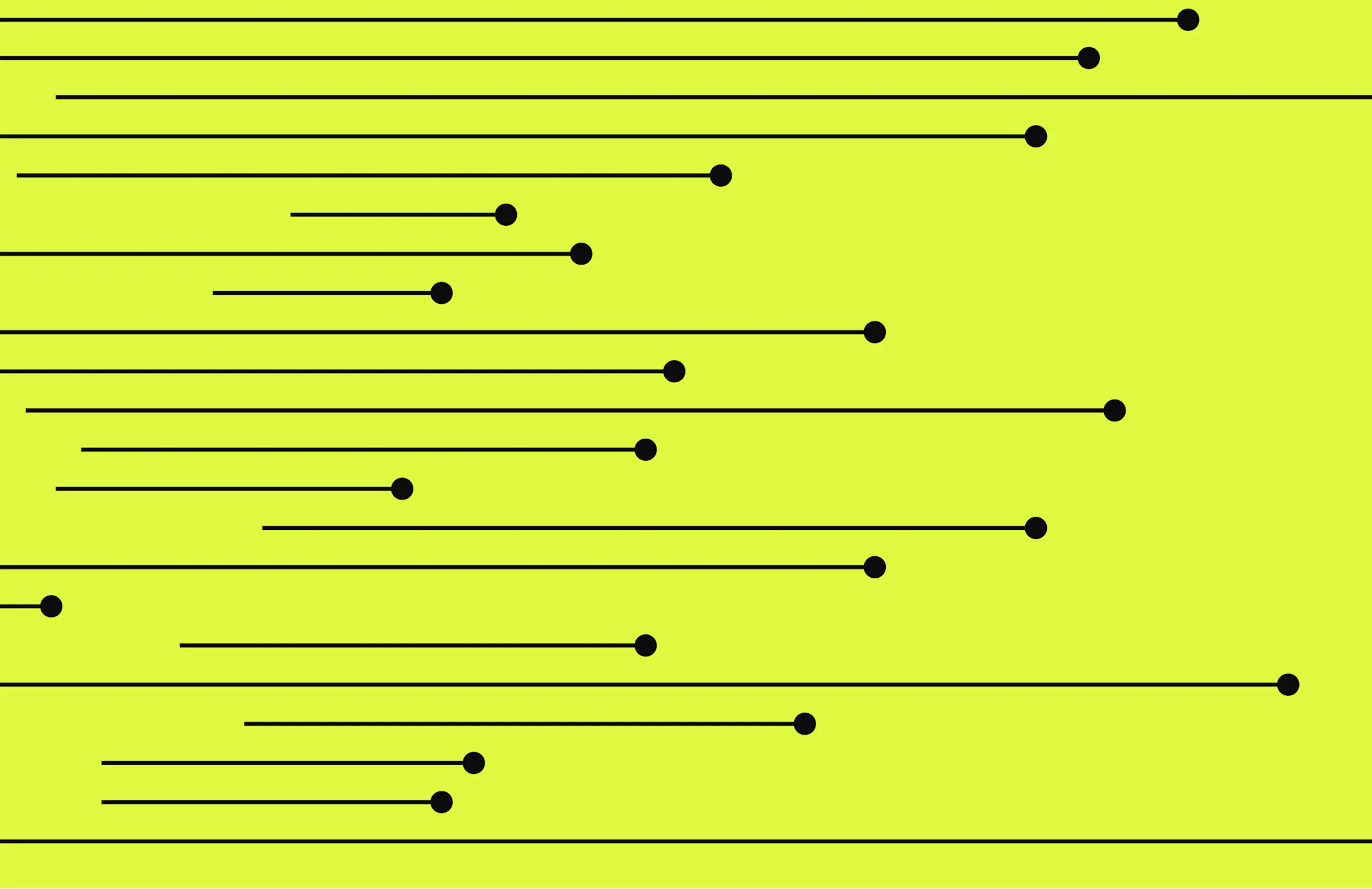Black lines and dots against a yellow background.