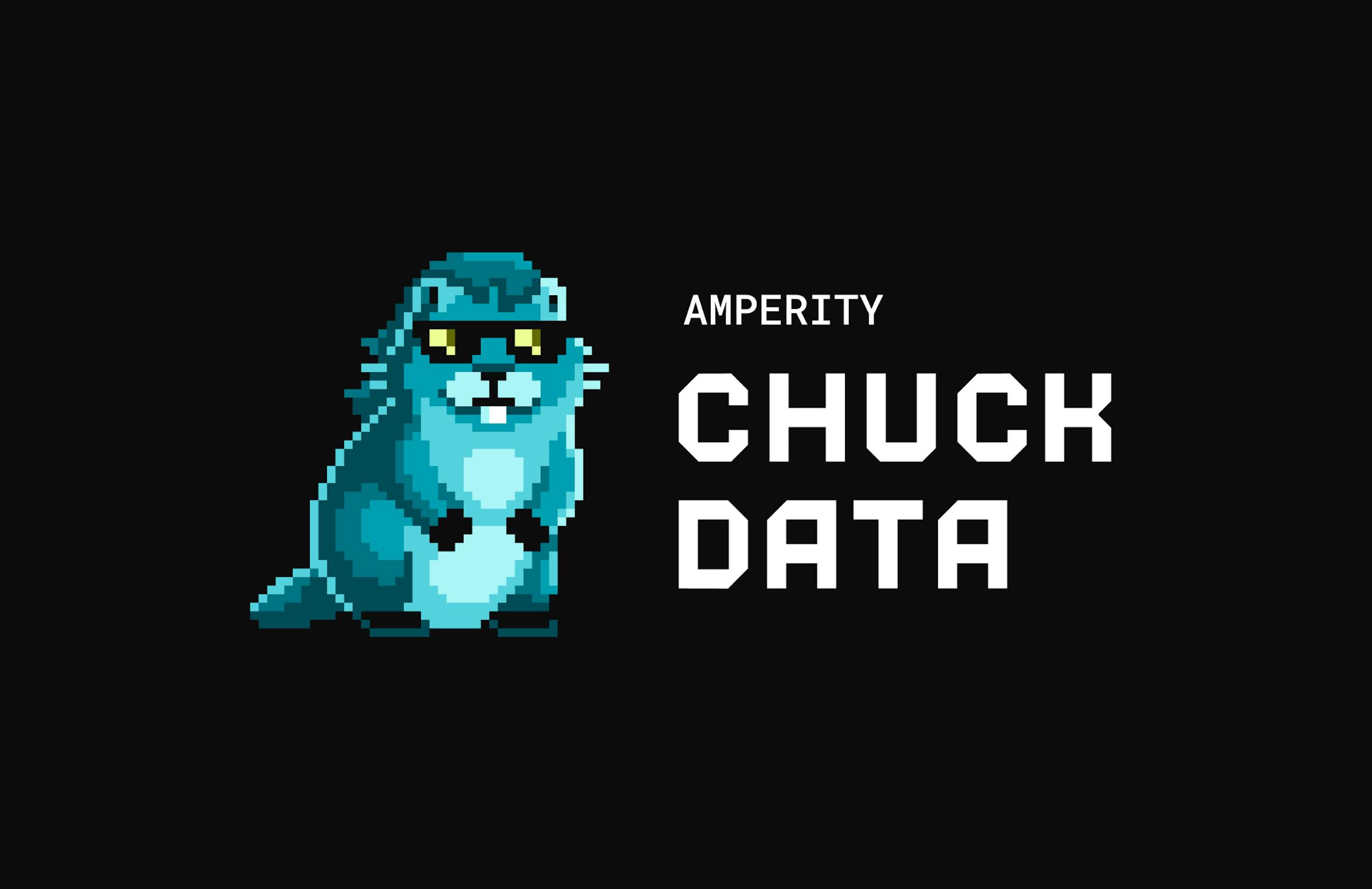 An illustration of the pixelated woodchuck, the mascot of Amperity's Chuck Data.