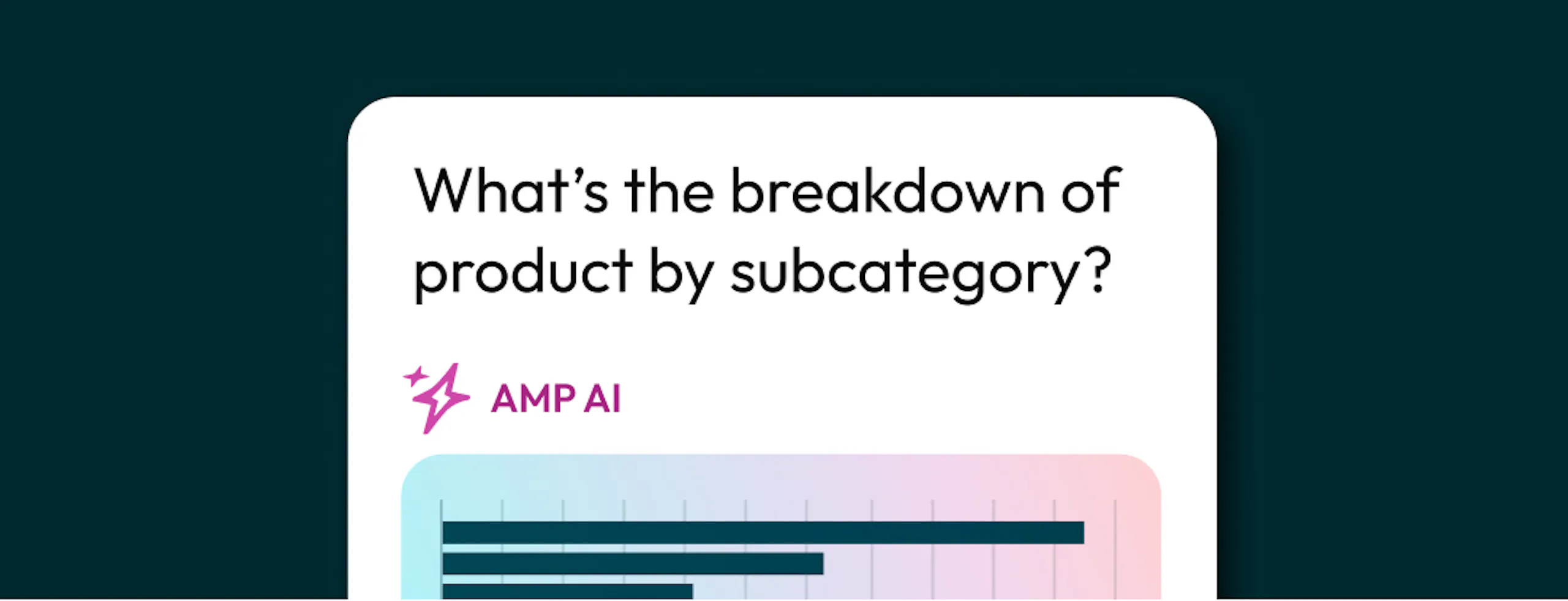 Close up visual of Amperity AI retrieving insights