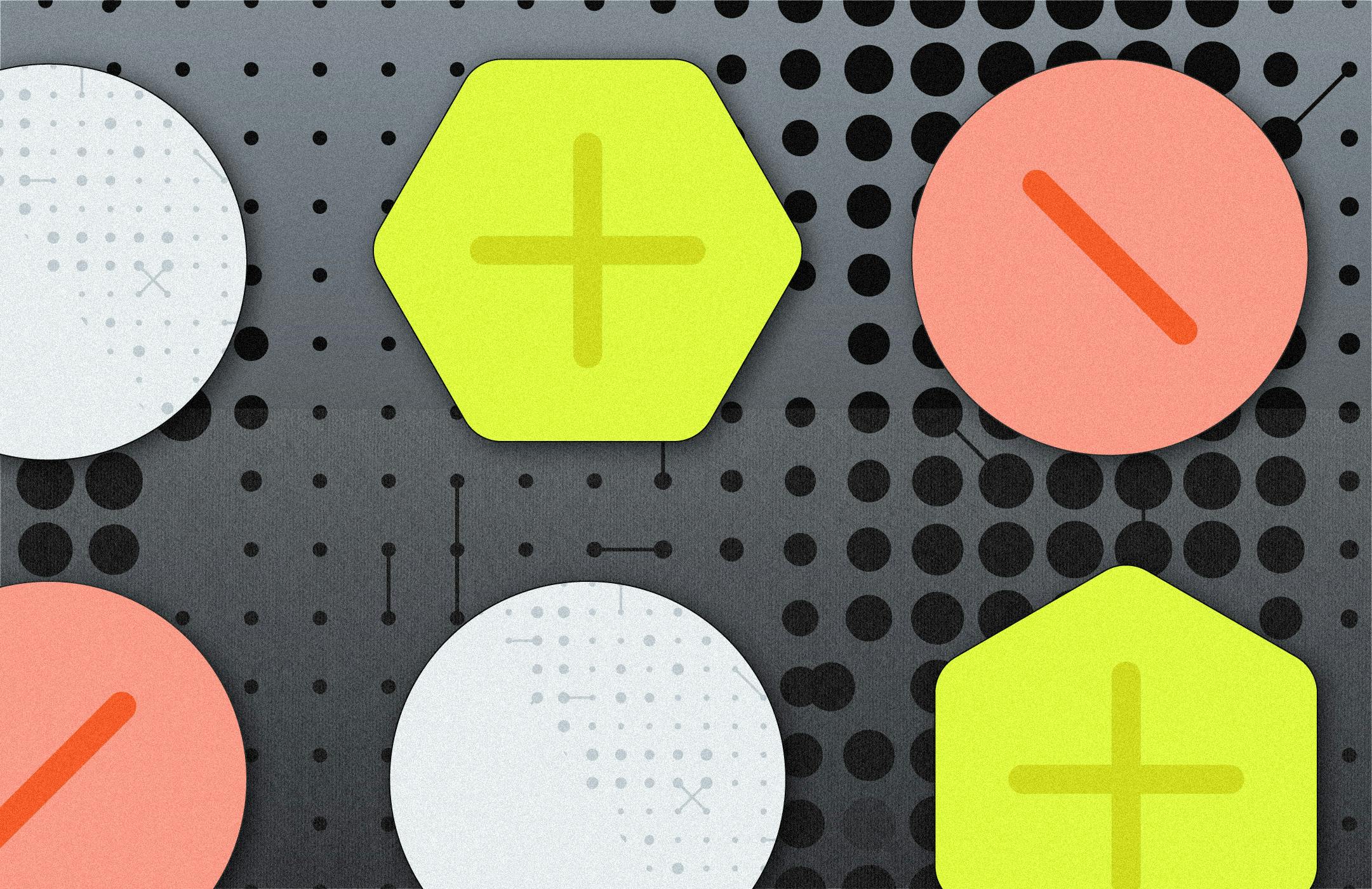 Illustration of various screw types: Phillips and flat