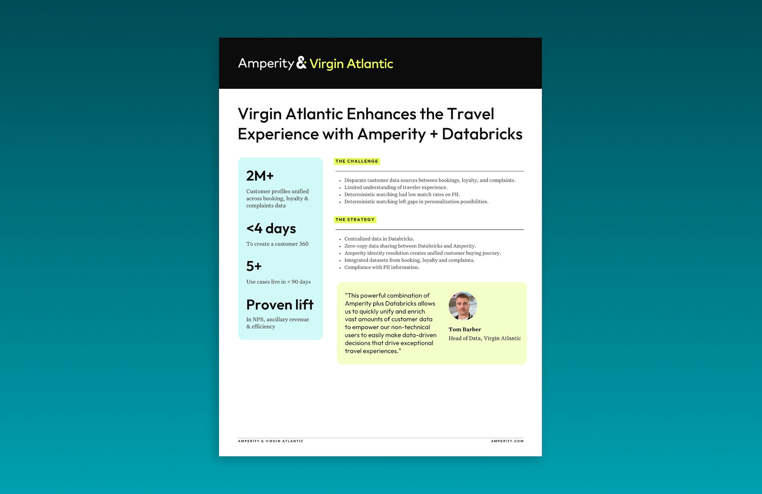 Virgin Atlantic enhances the travel experience with Amperity & Databricks guide