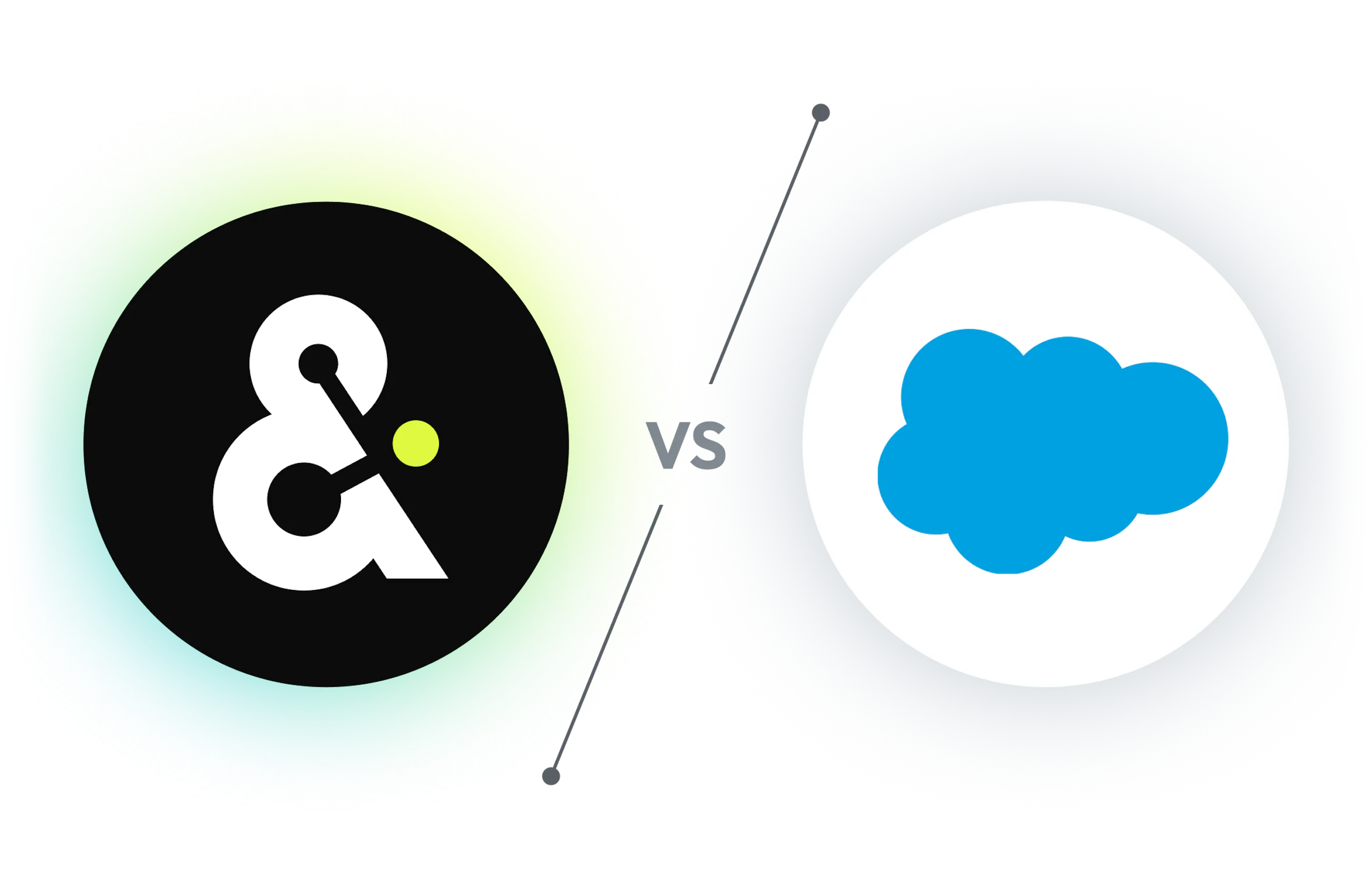 Amperity logo versus Salesforce logo