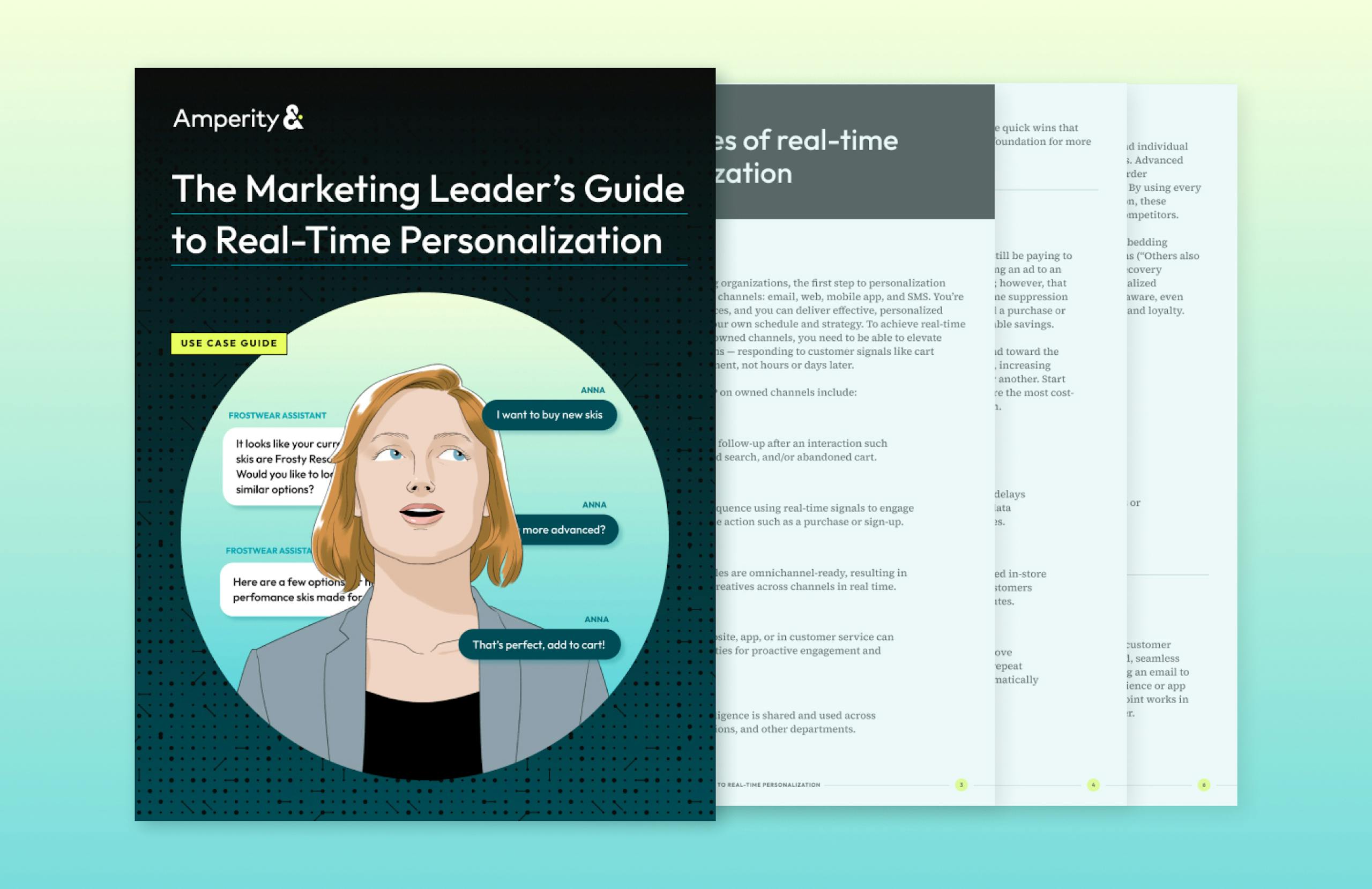 Hero image of the Marketing Leader's guide to Real-Time personalization