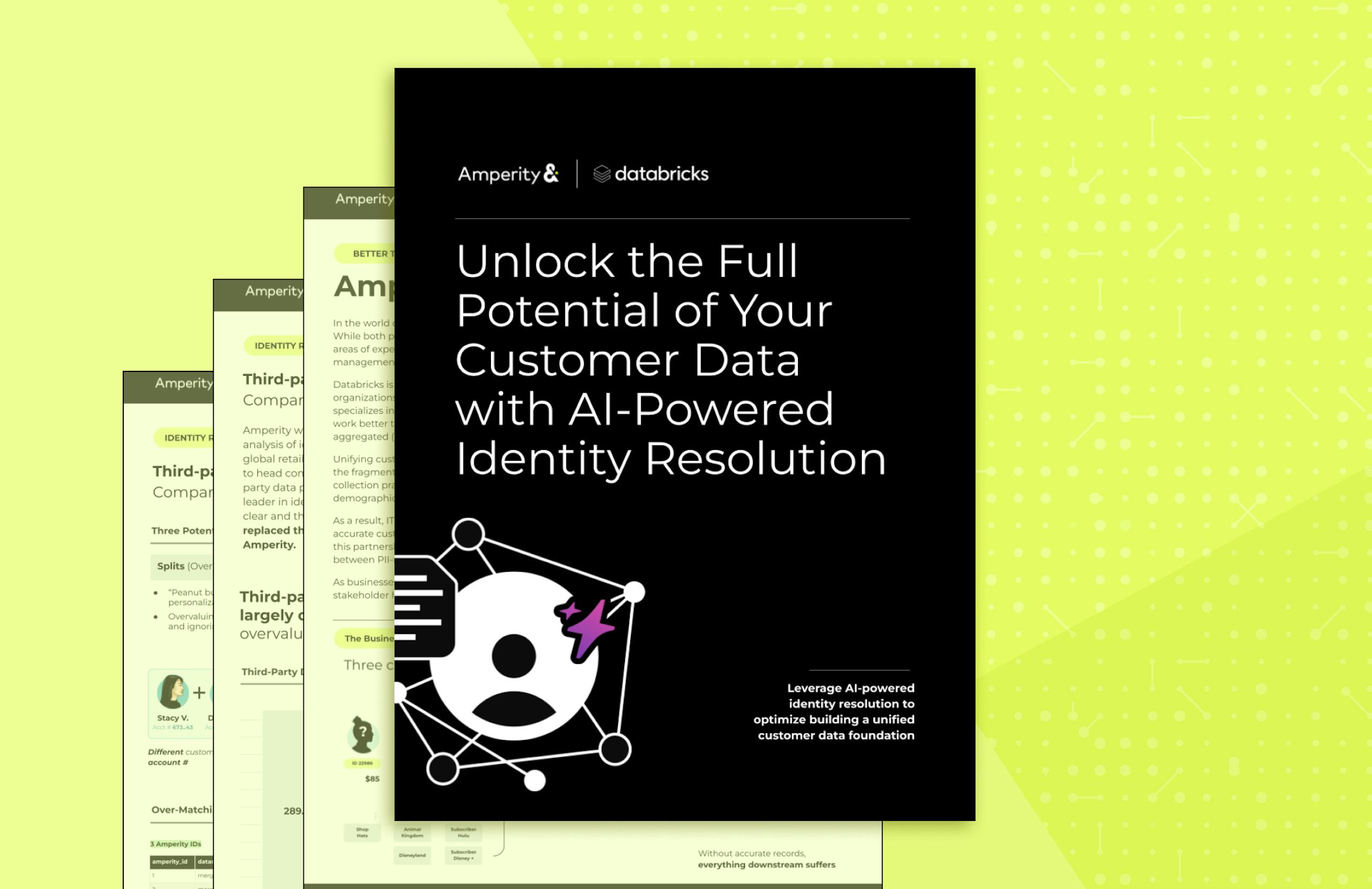 Cover image for the guide: Unlock the Full Potential of Your Customer Data with AI-Powered Identity Resolution