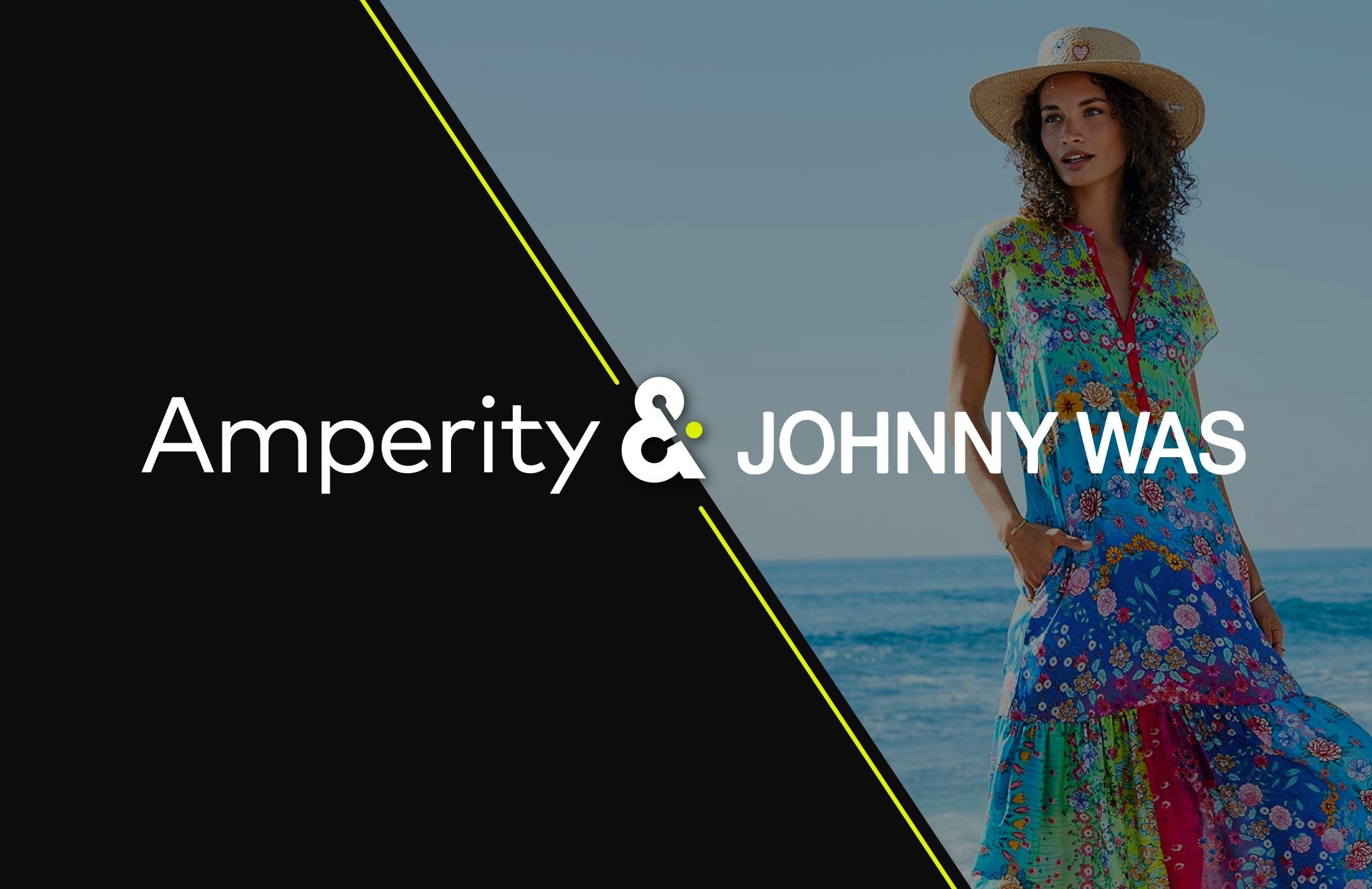 Image displaying woman with words: Amperity & JOHNNY WAS.