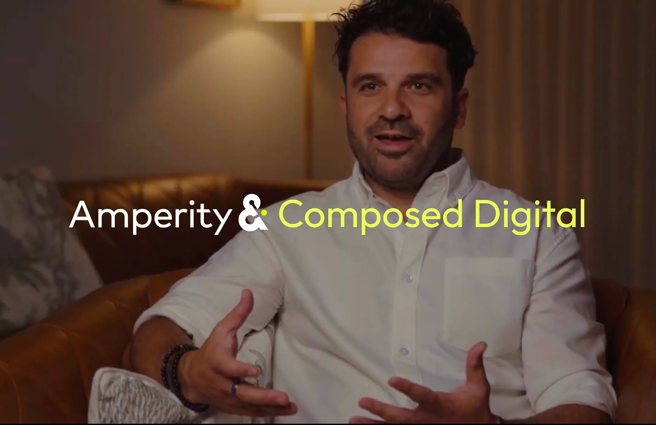 Composed Digital CEO, Terry Mefsut, sharing his testimonial as a partner of Amperity