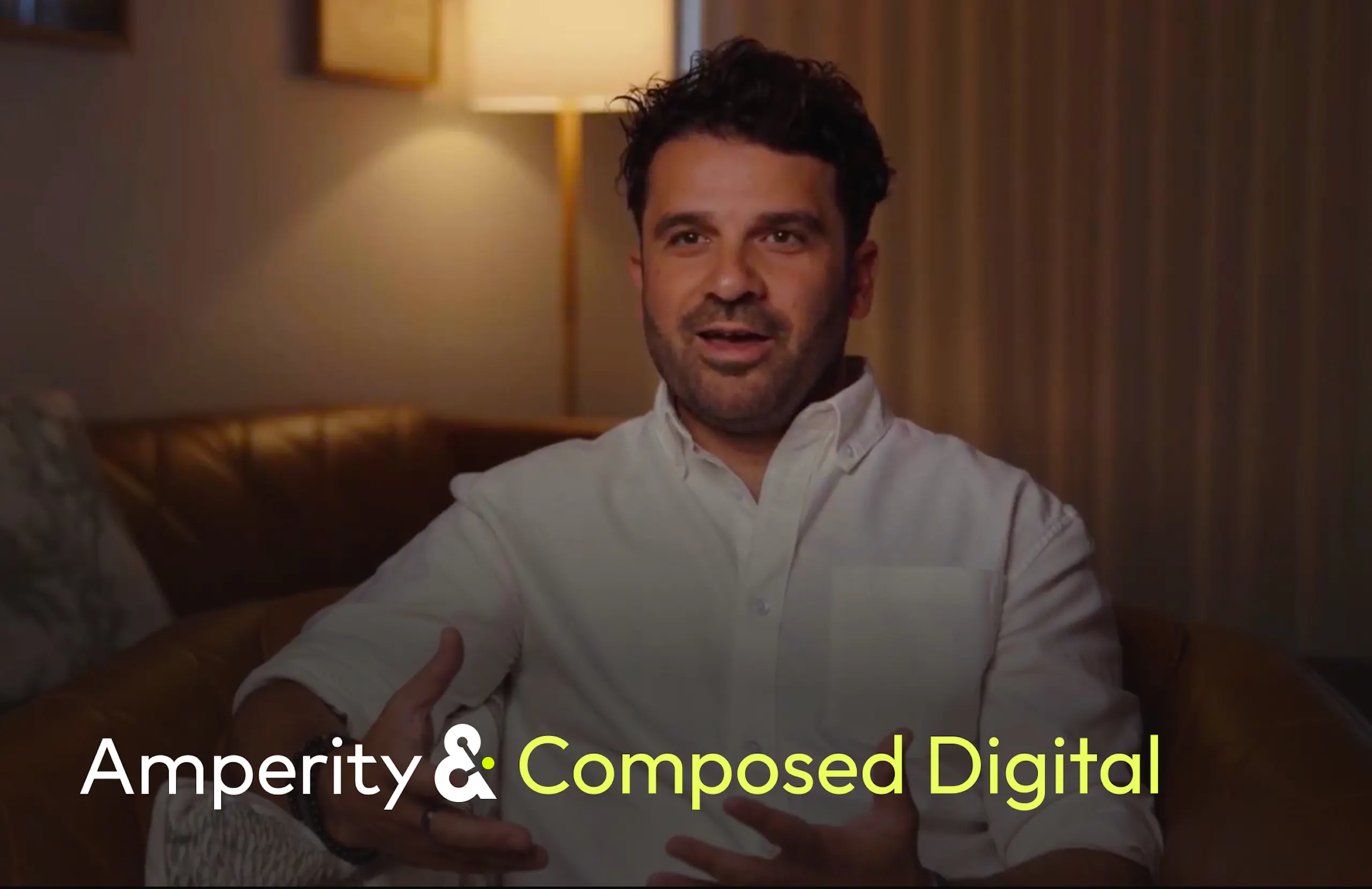Composed Digital CEO, Terry Mefsut, sharing his testimonial as a partner of Amperity