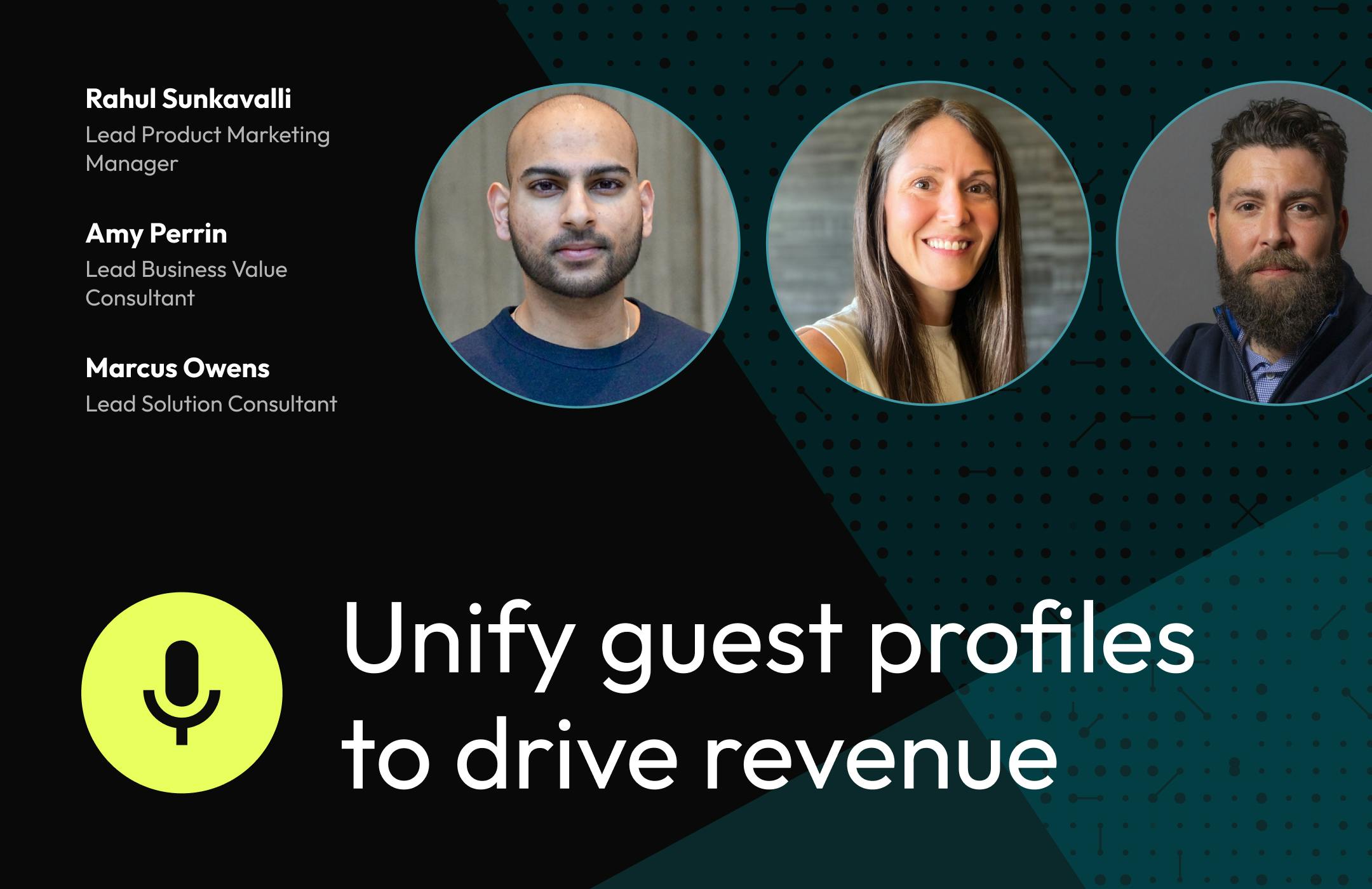 Webinar featuring Rahul Sunkavalli, Amy Perrin, and Marcus Owens from Amperity