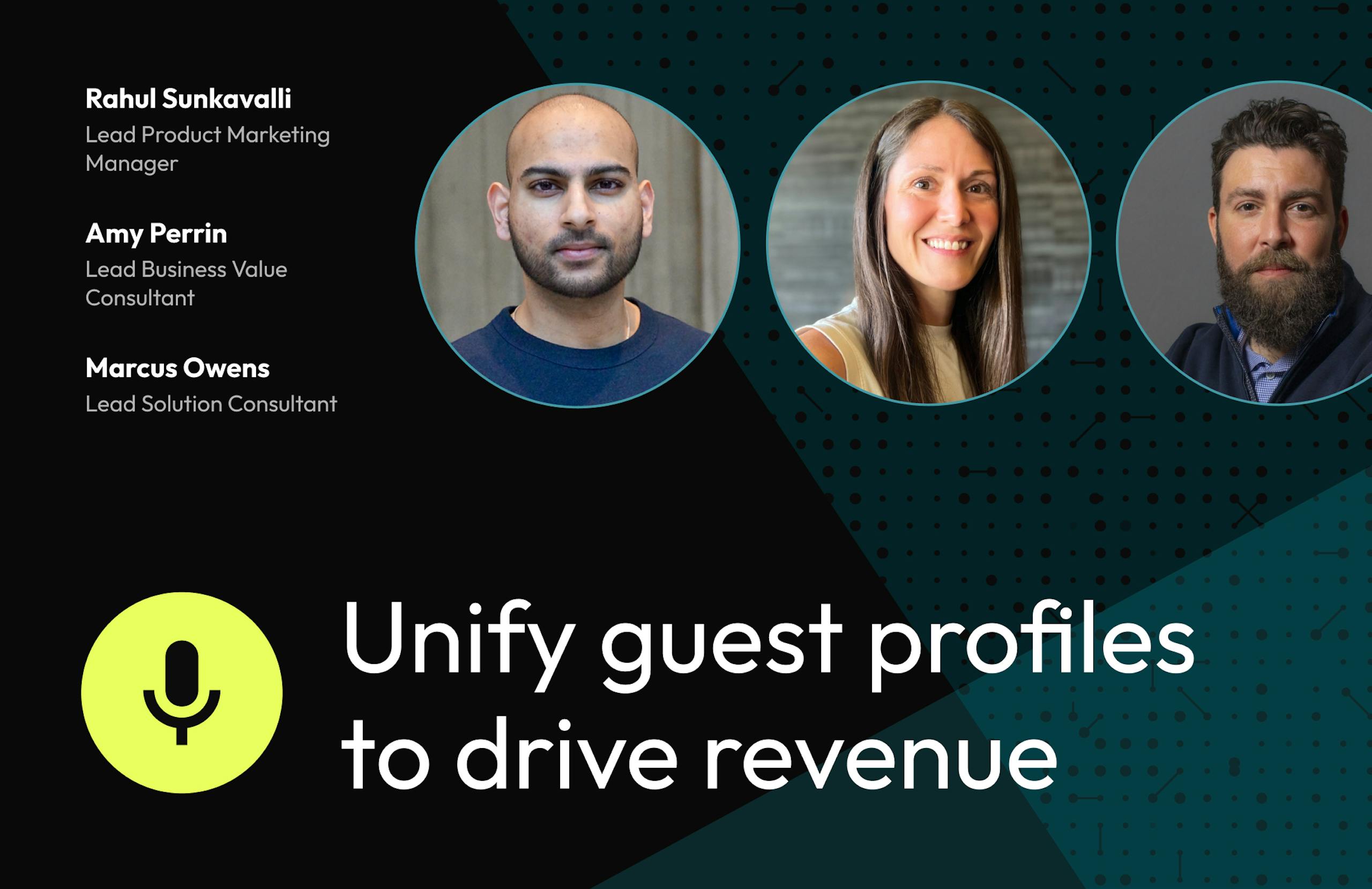 Webinar featuring Rahul Sunkavalli, Amy Perrin, and Marcus Owens from Amperity