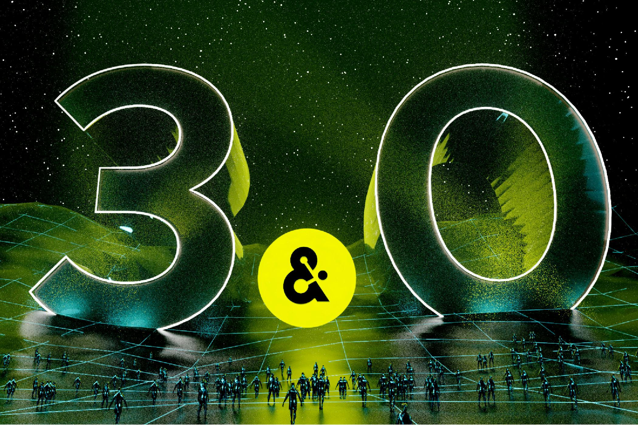 Image displaying 3 & 0.