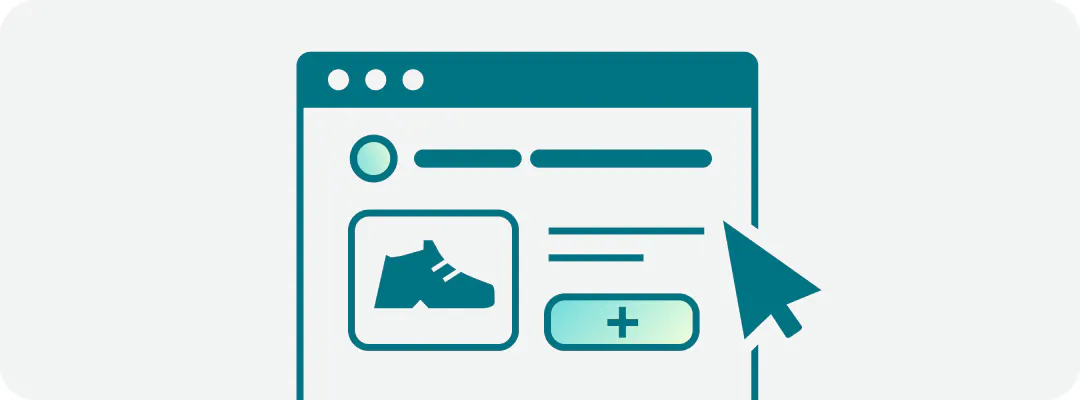 Screen browser with shoe and cursor
