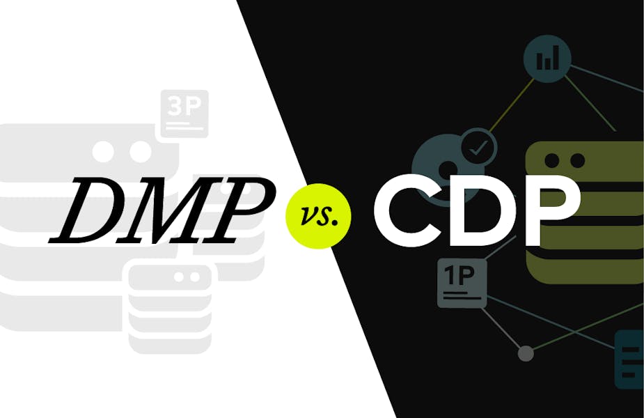 Image displaying: DMP vs. CDP.