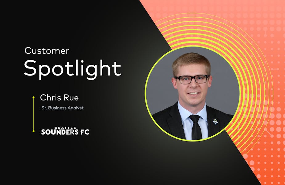Image showing Chris Rue and words stating: Customer Spotlight, Chris Rue. 